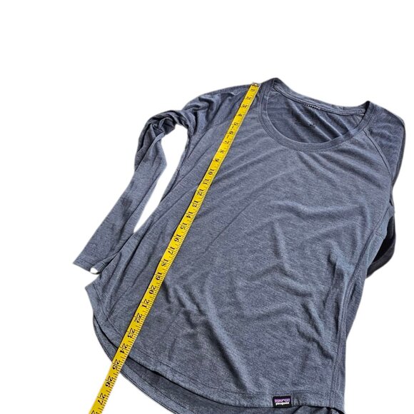 Patagonia Womens Capilene Cool Trail Long Sleeve Shirt, Blue, Outdoor, Size S - Picture 7 of 7